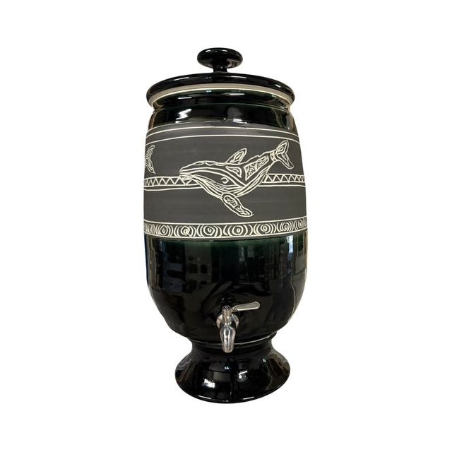 12-14 litre Humpbacks in Black glaze w/ ULTRA FLUORIDE FILTER