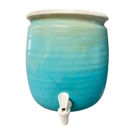 Kombucha Jar - Turquoise 9 litre- discounted (glaze flaws)