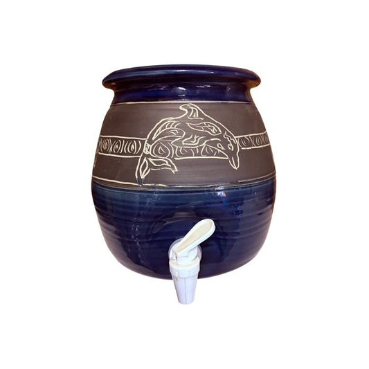 5 Litre Blue with dolphins  Kombucha Jar