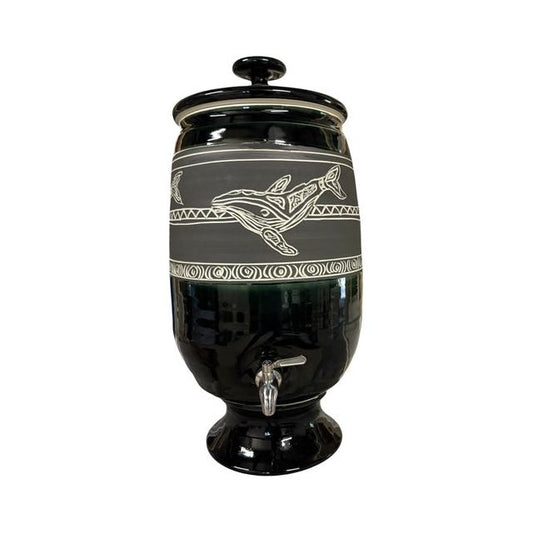 12-14 litre Humpbacks in Black glaze w/ ULTRA FLUORIDE FILTER
