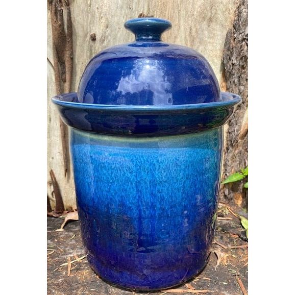 5 Litre Sapphire Blue Fermentation Crock